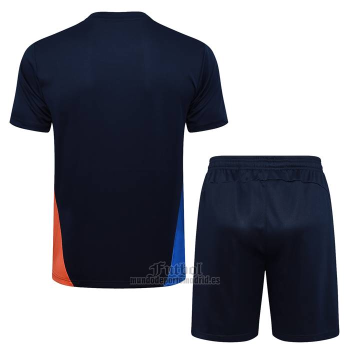Chandal del Olympique Marsella Manga Corta 2024-2025 Azul - Pantalon Corto
